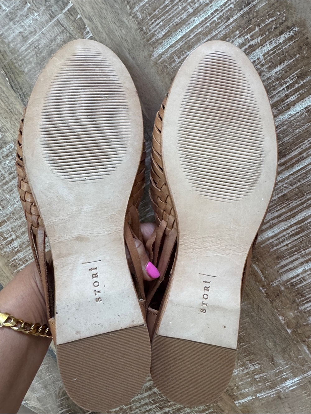 Stori Huarachi Leather Flats - Picture 6 of 7